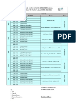 Jadwal Kuliah Teori Semester Gasal 2012-2013 Tingkat III