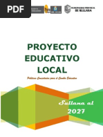 Download PROYECTO EDUCATIVO LOCAL DE SULLANA Versin post consulta by Edwin Millenium SN105884621 doc pdf