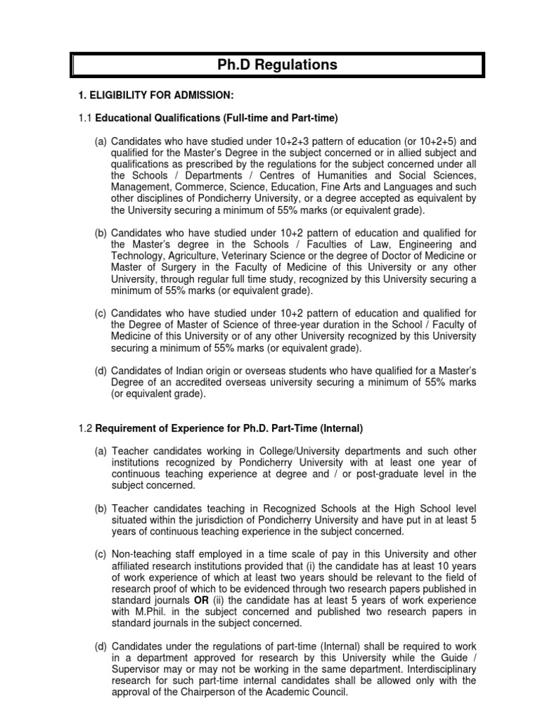 Phd degree requirements picture