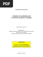 Actitudes ante la violencia de género en EspañaG