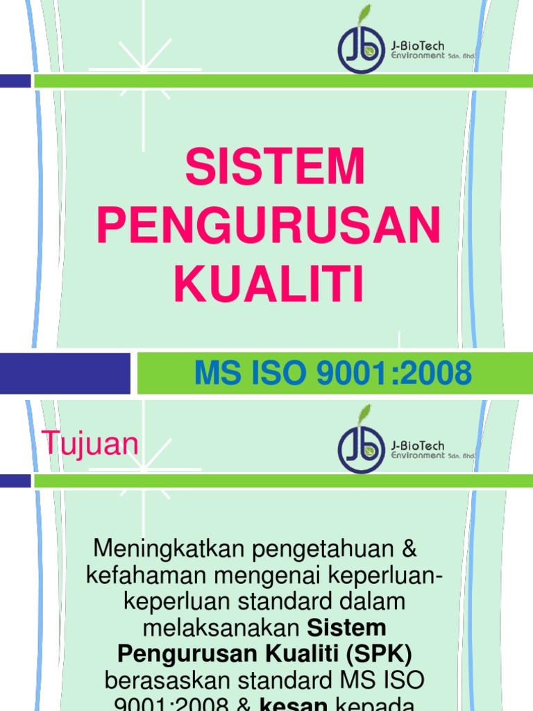 Sistem Pengurusan Kualiti MS ISO 9001