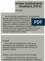 Foreign Institutional Investors (FII's)