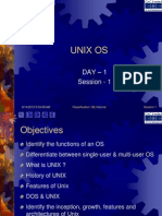 Unix Os: DAY - 1 Session - 1