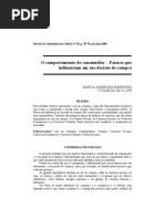 6955640 Artigo O Comportamento Do Consumidor Fatores Que Influenciam Na Decisao de Compra