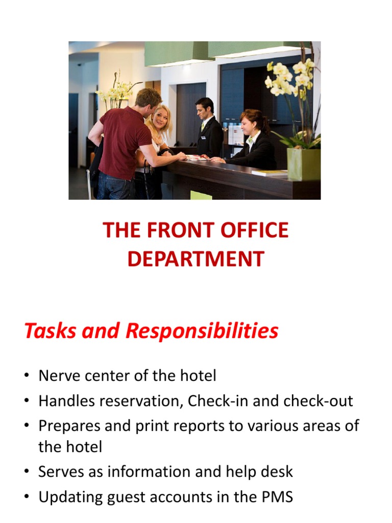 Front Office Department