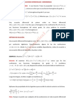 Ecuaciones Diferenciales Homogeneas