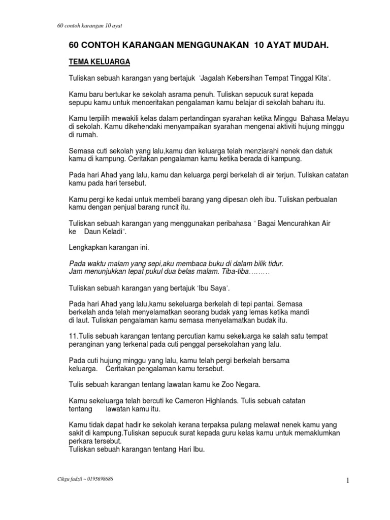 Contoh Soalan Bm Pemahaman Upsr - Kuora r