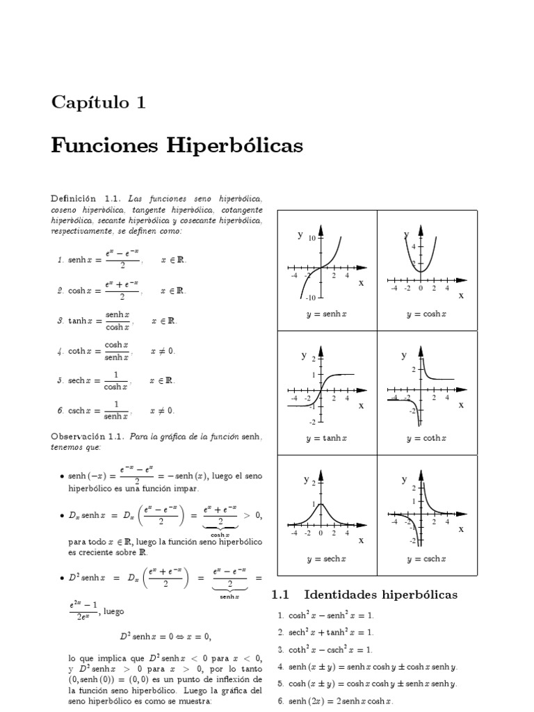 Funciones Hiperbolicas | Grupos de Lie | Relaciones matemáticas