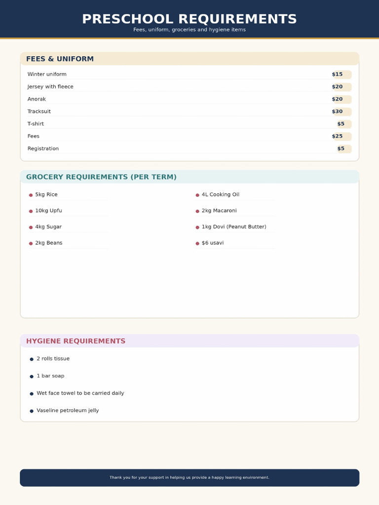 Preschool Poster 2 | PDF