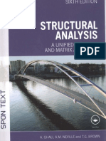 Structural Analysis, A Unified Classical and Matrix Approach, Ghali