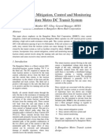 Stray Currents Mitigation, Control and Monitoring in Bangalore Metro DC Transit System