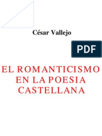 El Romanticismo en La Poesia Castellana