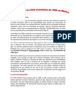 El Impacto de La Crisis Económica de 1929 en Mexico