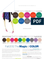 Pantone FCR Fall 2012