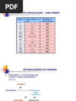 cascata de coagulação e exames