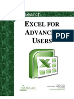 2010 Excel Advanced Manual As of March 2010