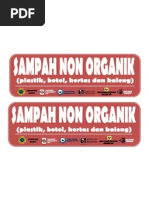 Tulisan Sampah Organik Penyediaan Tempat Sampah Organik Dan Anorganik Dinggoyski