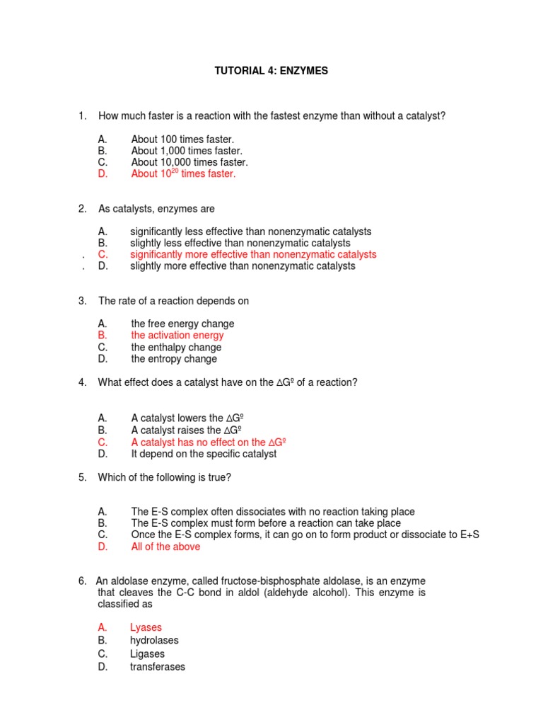 Fastest Enzyme Reaction Rates | PDF | Catalysis | Enzyme Inhibitor