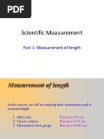 Scientific Measurement: Part 1: Measurement of Length