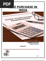 Download hire purchase Project by gupta12shreya SN105980176 doc pdf