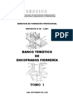 Banco Temático de Encofrados Fierrería - Tomo I