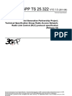 3GPP TS 25.322 V10.1.0 (2011-06) - RLC Protocol Specification (Release 10)