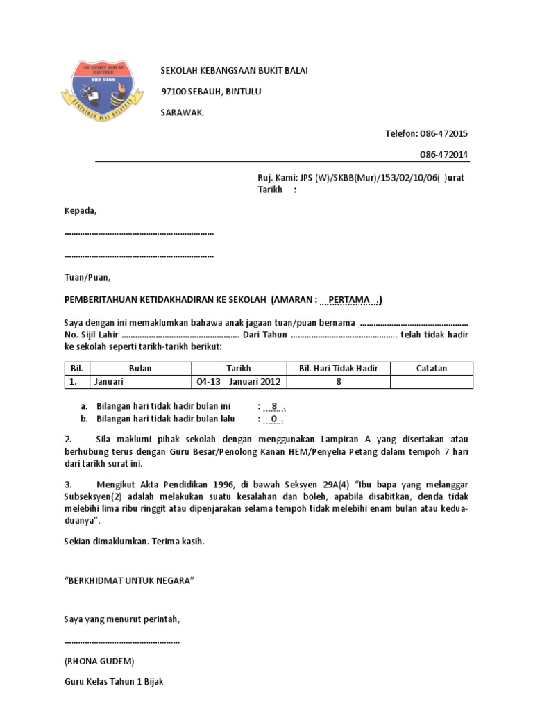 Surat Amaran Pencapaian Kerja