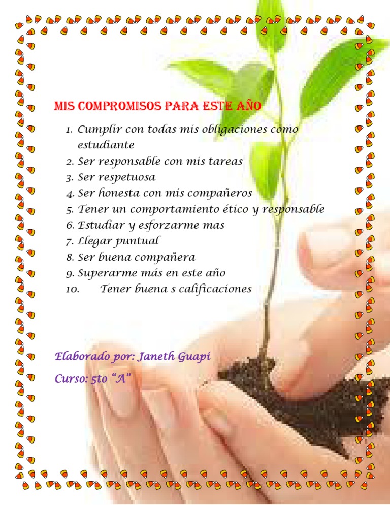 Compromisos Estudiantiles para Este Año | PDF