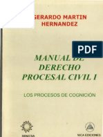 Manual de Derecho Procesal Civil I - Los Procesos de Cognicion