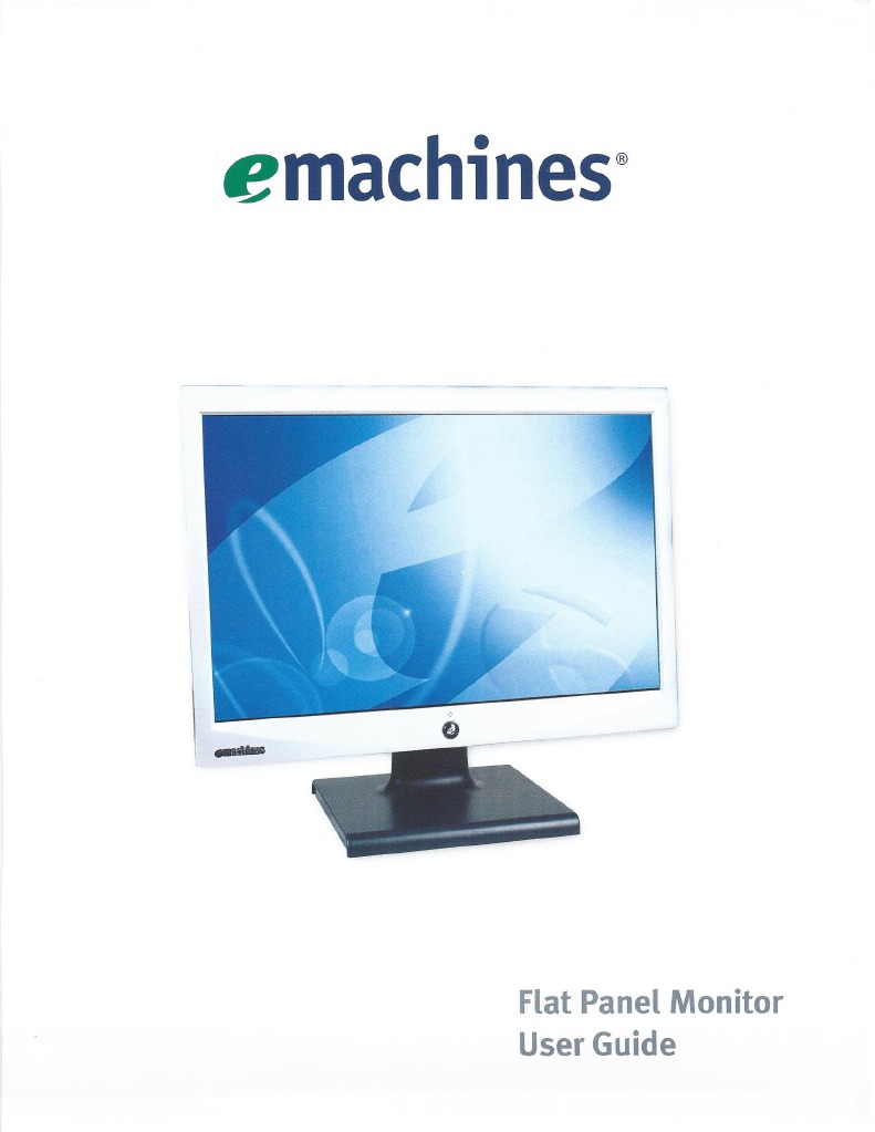 Emachines Monitor E19T5W | PDF