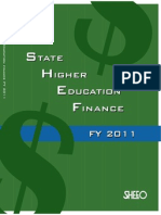 State Higher Education Finance 2011