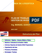 Plan Trabajo Area Inventarios CARSA-Mayo07