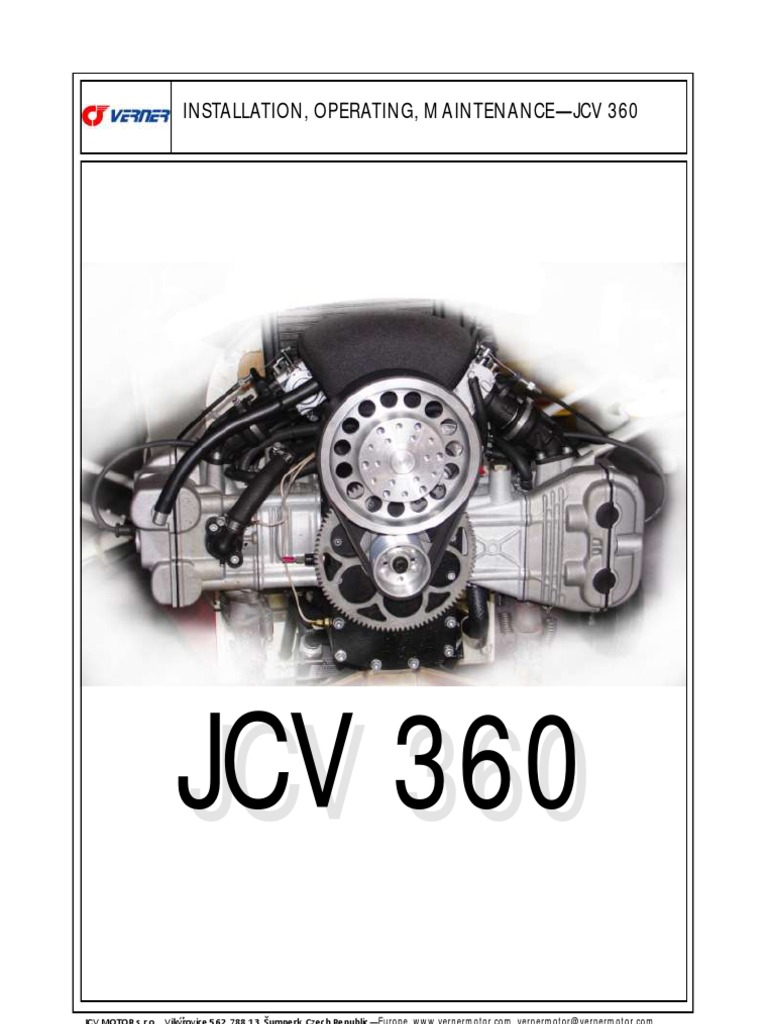 JCV 360 Engine Manual v115 | PDF | Carburetor | Throttle