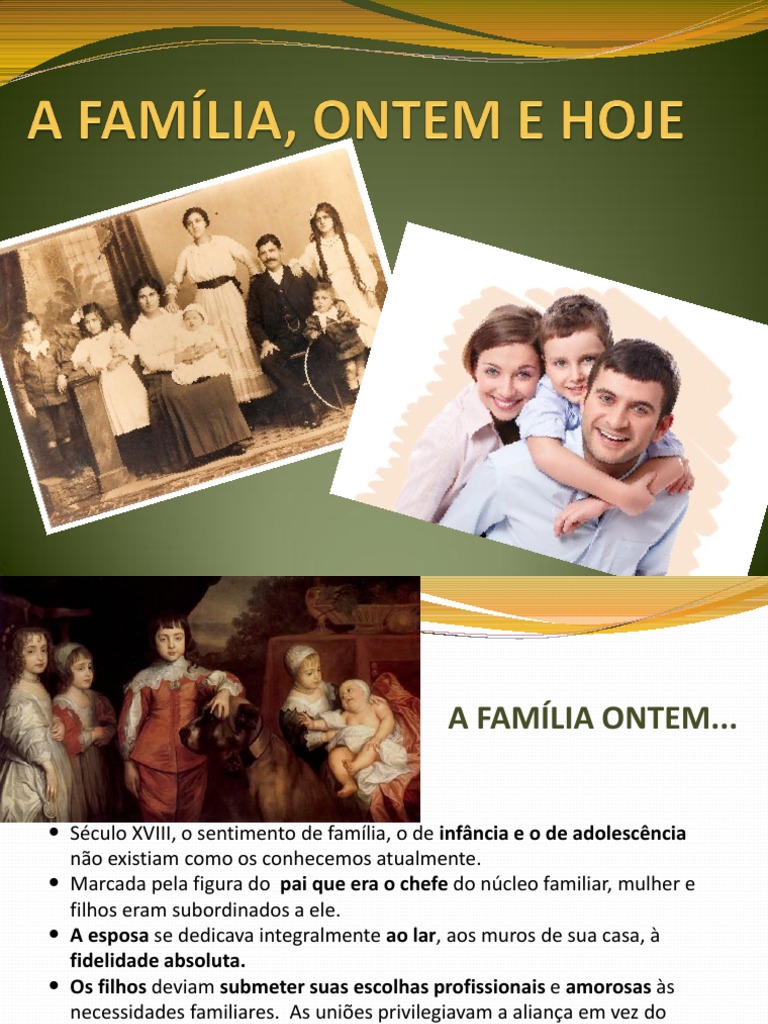 Transformações da Família: Ontem e Hoje | PDF | Família | Casamento
