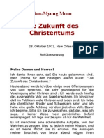 Sun-Myung Moon Die Zukunft Des Christentums