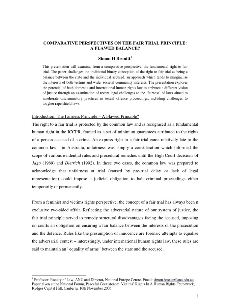New South Wales Rape Shield Law | PDF | Right To A Fair Trial | Victimology