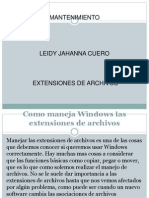 Extenciones de Archivos