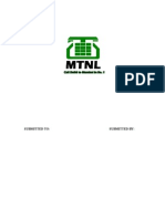 MTNL Traing Report