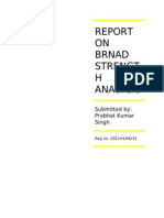 Report on Brnad Strength Analysis