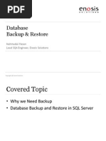 Database Backup &amp Restore - MSSQL