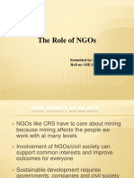 The Role of Ngos: Submitted By-:Nitin Monga Roll No-:Me-Le-004