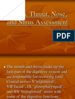 06 Assessment of Mouth, Throat, Nose and Sinuses