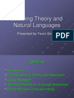 Learning Theory and Natural Languages