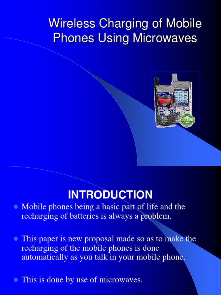 Wireless Charging of Mobile Phones PDF Microwave Antenna (Radio)