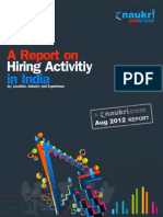 Hiring in India Slips To - 4% As Banking, Manufacturing Sectors Slump in Q3,2012