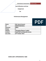 Performance Management: October 20, 2011