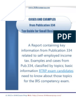 2011 Publication 334 - Tax Guide For Small Business - Self-Employed Examples and Cases