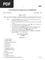 Download Kerala University Phd Entrance Exam Question by SAlec Knowle SN106080502 doc pdf