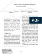 Automated Multi-Attribute Negotiation With Efficient Use of Incomplete Preference Information