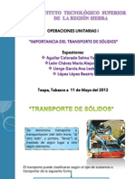 Uni 4 Importancia Del Transporte de Sólidos